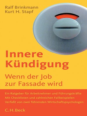 cover image of Innere Kündigung